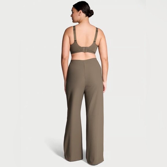 VSX LUXRib Wide-Leg Pant - Terra Olive - Picture 2 of 7